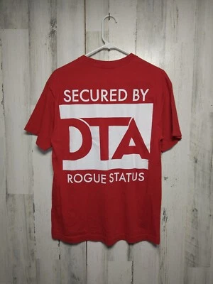 Vtg Rogue Status Shirt Mens Medium Red Short Sleeve DTA Skate - Image 1 of 4