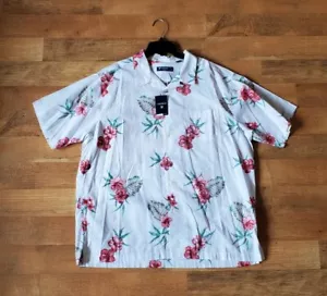 CREMIEUX Sommerhemd Herren XL geblümt Kurzarm 100% Baumwolle - Bild 1 von 4