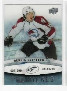 Dennis Everberg 14-15 UpperDeck Ice Premieres Rookie /999 #93 Colorado Avalanche - Picture 1 of 1
