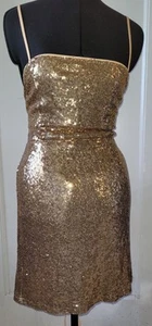 Boohoo Sequinned Strappy Dress Size UK 14 BNWT - Picture 1 of 4