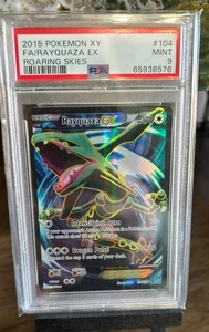 Pokemon Rayquaza EX XY Roaring Skies Full Art #104 PSA 9 Mint Low Pop - Bild 1 von 3