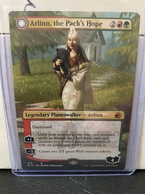 Arlinn, the Pack's Hope (Borderless) - 279 - Innistrad: Midnight Hunt NM MTG - Image 1 of 3
