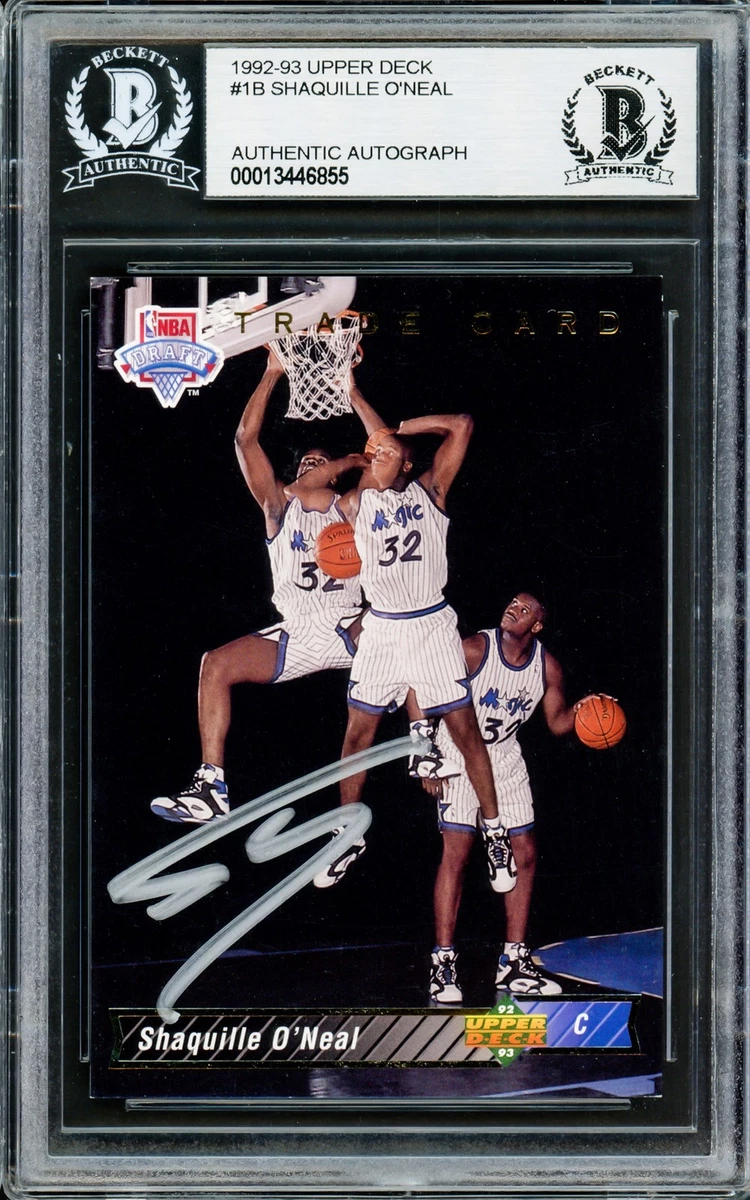Shaquille O'Neal Autographed Basketball Original Trading Card