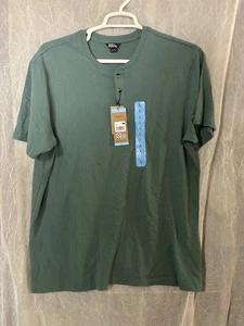 Camisa Henley Eddie Bauer Para Hombre Manga Corta Grande Verde Nueva Con Etiquetas - Imagen 1 de 4