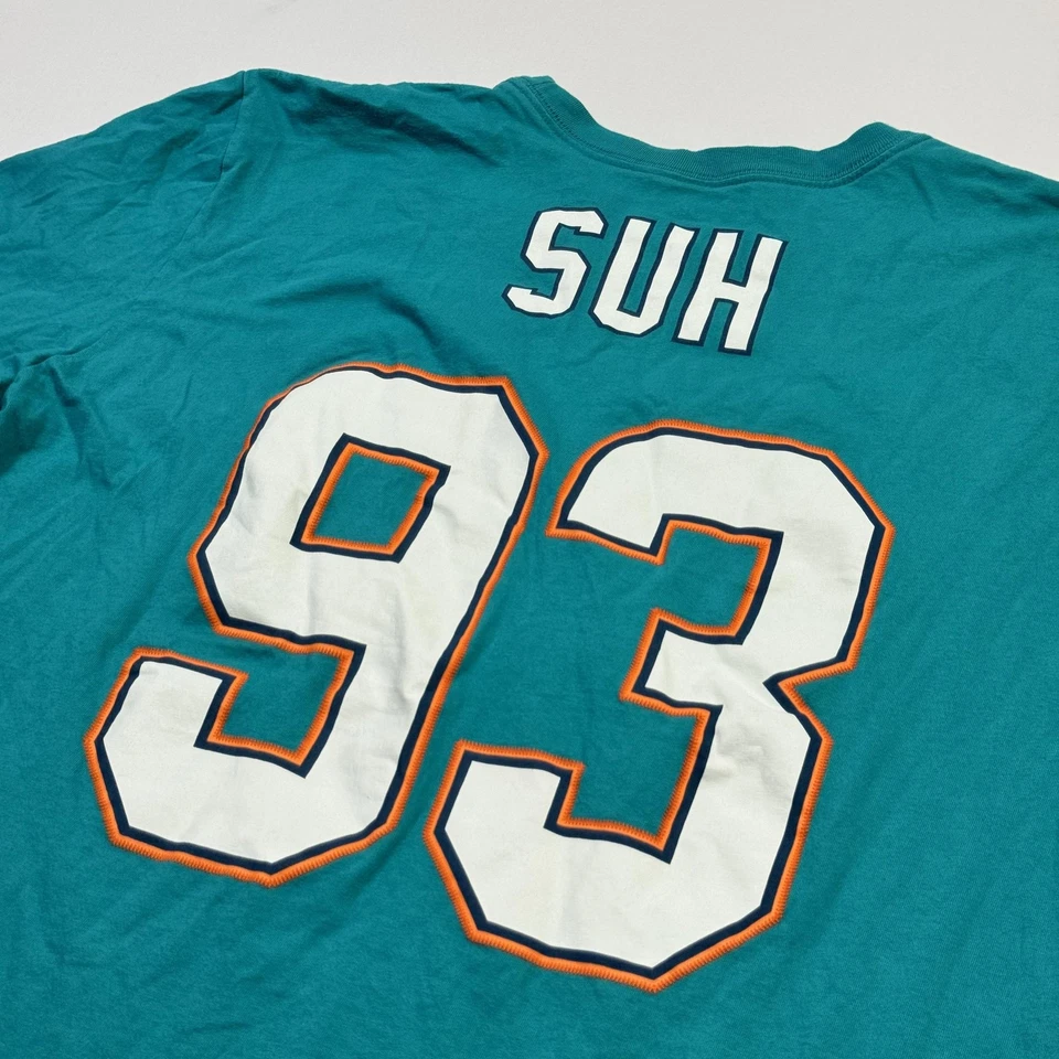 Camiseta Nike Miami Dolphins Para Hombres XL Teal Aqua NFL Fútbol Ndamukong Suh 93 Camiseta Foto 1 de 4