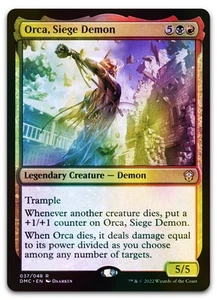 Orca, Siege Demon #37 (Foil) (NM) Dominaria United DMC Magic MTG - Picture 1 of 2