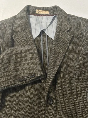 J.Crew Yorkshire Tweed Moon Blazer Mens 46R Wool Herringbone Sport Coat - Image 1 of 4