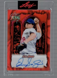 2025 Foglia Metallo Halloween Eric Gagne Autografo Auto Baseball Card 12/13 - Foto 1 di 2