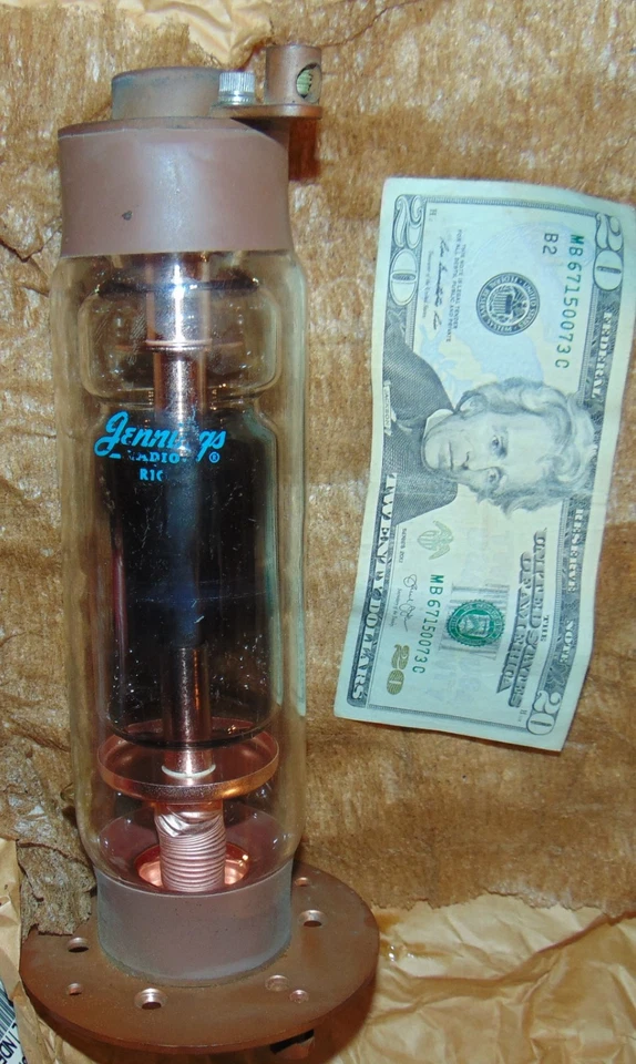 TUBO CONDENSADOR DE VIDRIO JENNINGS TIPO R10 MUY RARO *GRANDE FUNCIONANDO BIEN DEBES VERLO++ Foto 1 de 4