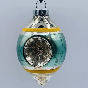 Shiny Brite Weihnachtsschmuck gestreift Träne doppelter Einzug Stern Reflektor - Bild 1 von 13