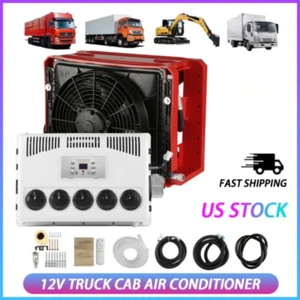 12000 BTU 12V Cab Air Conditioner Split AC For Semi Trucks Bus RV Caravan Truck - Imagen 1 de 13