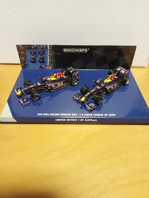 Red Bull Renault RB5 1-2 Finish Chinese GP 2009 Vettel Webber Minichamps 1:43 - Bild 1 von 4
