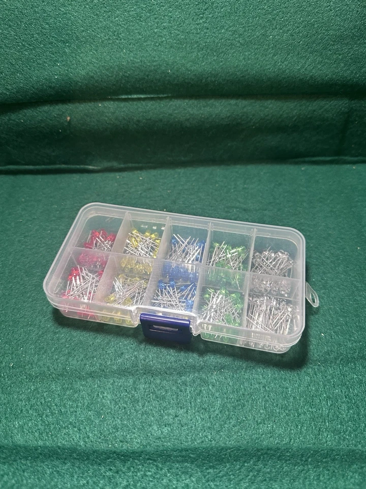 Kit de luz resistente a cuentas de diodo emisor de luz LED de 3 mm y 5 mm 200 piezas multicolor Foto 1 de 1