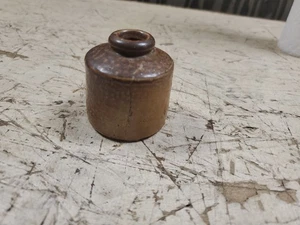 Pozzetto inchiostro calamaio in gres terracotta epoca guerra civile alto 2" (Mc1) - Foto 1 di 5