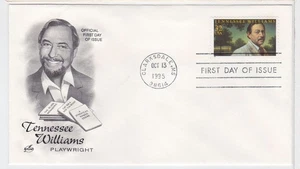 TurtlesTradingPost- Tennessee Williams 1995 #3002  FDC Artcraft Cachet - Picture 1 of 1