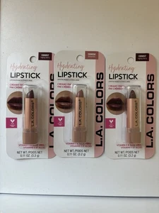 Lot Of 3 L.A. Colors Hydrating Lipstick Creamy Finish Vitamin E & Aloe - Picture 1 of 5