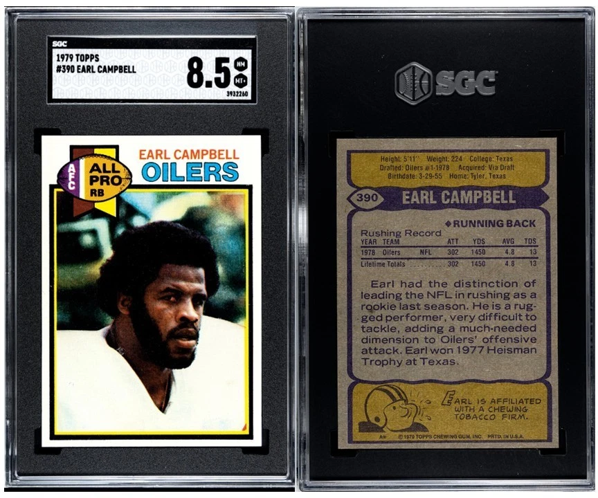 1979 Topps - Earl Campbell - SGC 8.5 - Image 1 of 1