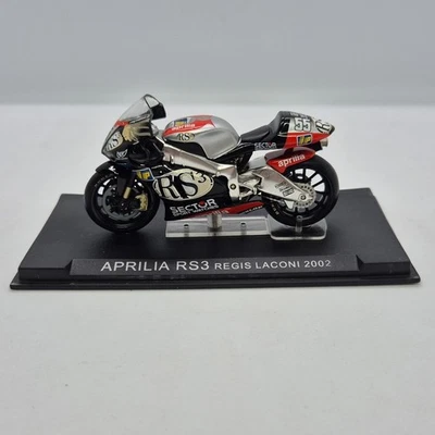 Ixo Models 1/24 Scale Aprilia RS3 #55 Regis Laconi 2002 Die-Cast Model Motorbike - Image 1 of 4
