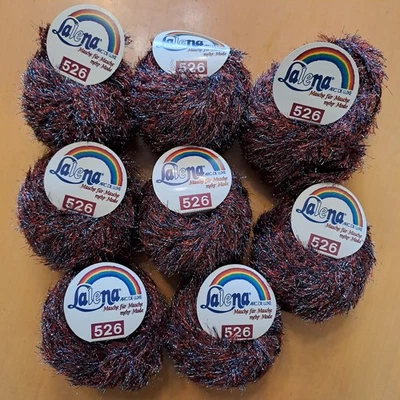 Benefiz-Verkauf - 8x Lalena Star 526 Viskose/Lurex Garn - Bild 1 von 3