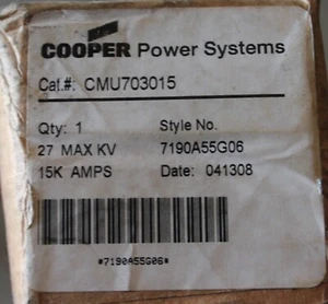 CMU703015 Eaton Cooper Power series power fuse, 15A, 27 kV, Fuse type: Power, K - Picture 1 of 2