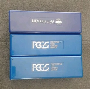 (Lot von 2 + 1 anderen) PCGS Professional Coin Grading Service blaue Münzbox GEBRAUCHT. - Bild 1 von 4