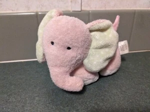"Juguete musical de 6"" Carters solo un año de peluche elefante luces cuelga rosa verde" - Imagen 1 de 7