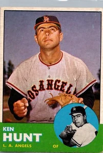 Ken Hunt 1963 Topps #207 BASEBALL Card Los Angeles Angels - Picture 1 of 2