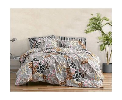 MARIMEKKO - King Duvet Cover Set, Cotton Percale Bedding with Matching Shams,... - Image 1 of 4