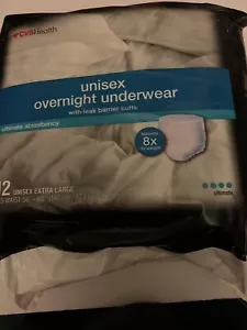 Biancheria intima da notte unisex XLarge adatta alla vita 58-68" ultima 12 paia. CVS - Foto 1 di 7