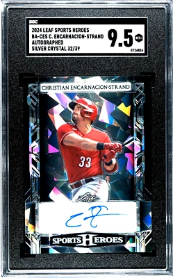 2024 Leaf Heroes Christian Encarnacion-Strand RC AUTO Crystal /39 SGC 9.5 MINT👌 - Image 1 of 3