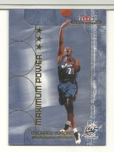 Michael Jordan 01-02 Fleer Maximum Maximum Power Insert card # 2 MX Wizards L@@K