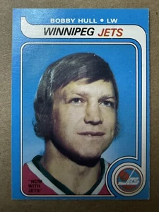 1979-80 O-Pee-Chee BOBBY HULL Winnipeg Jets Vintage NHL Hockey Card #185 EX-NM🏒 - Picture 1 of 10