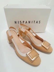 Hispanitas Hanoi Sz 40 Desert White Womens Heels Shoes W/ Box ***PLEASE READ *** - Picture 1 of 24