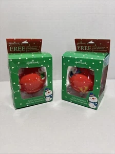 Two Hallmark Jolly Snowman Holiday Ornaments 2006 Collection - Picture 1 of 5