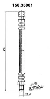 Manguera hidráulica de freno central para Mercedes-Benz 150.35001 Foto 1 de 4