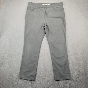 Magellan Pants Mens 38X32 Gray Straight Leg Khaki Outdoor Chino Distressed - Picture 1 of 16