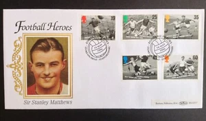 GB Benham 1996 Football Legends Set on Heroes First Day Cover - Stoke-on-Trent - Picture 1 of 1