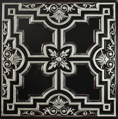 Paneles de pared estéreo PVC 3D pintados a mano PL16 tradicionales plateados 10 piezas DECORACIÓN DE PINTURAS Foto 1 de 4