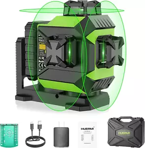 Livella Laser 3 X 360 Autolivellante Linea Cross Laser 3D Livella Laser Verde con Pul - Foto 1 di 12