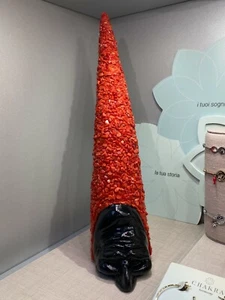 CORNO PORTAFORTUNA IN CERAMICA E CORALLO NATURALE - Imagen 1 de 2