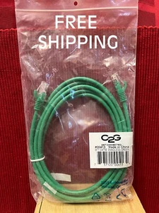 1 C2G Get Connected  #00413 8 ft CAT5E Snagless - Green (NIP) - Picture 1 of 6
