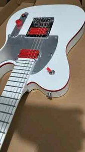 Vendita calda Factory nuova chitarra elettrica bianca Ghost Maple tastiera spedizione veloce - Foto 1 di 6