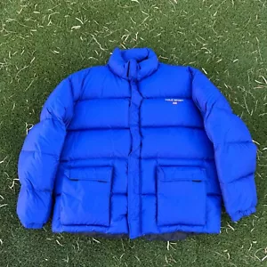 Giacca Vintage Polo Sport Ralph Lauren Uomo 2XL Blu Piumino Y2K - Foto 1 di 21