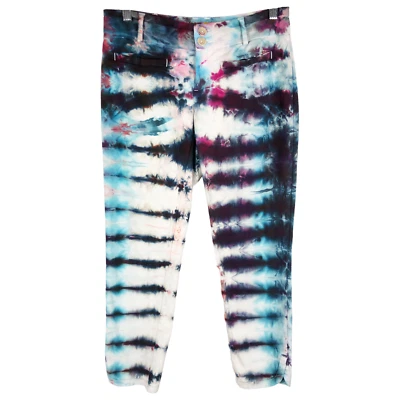 Anthropologie Cartonnier Size 2 Pants Handmade Tie Dye River Bend Multi 1087 - Image 1 of 4