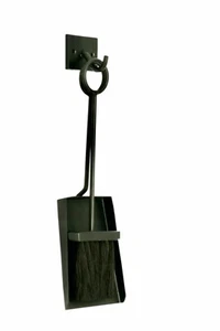 Hogar Ordenado Chimenea Herramientas Fuego Pala Lateral y Cepillo Colgante Pared Fireside También - Imagen 1 de 1