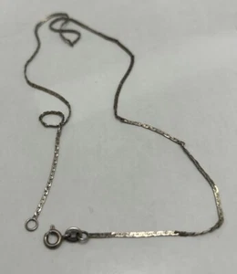Real Solid 925 Sterling Silver Chain Necklace Made in Italy - Picture 1 of 5