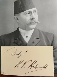 HERMANN V. HILPRECHT SIGNIERTES ZITAT, ASSYRIOLOGE & ARCHÄOLOGE, NIPPUR, ENLIL - Bild 1 von 1