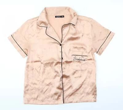 Pijama para mujer Boohoo naranja poliéster talla 10 - dama de honor Foto 1 de 4