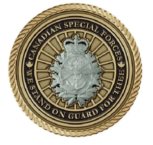 Canadian Special Forces Medallion for Box Cremation Urn/Flag Case - 2 Inch Diam - Picture 1 of 1