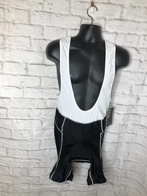 Culotte con tirantes O·HFS cómodo para ciclismo para hombre acolchado bicicleta negro/blanco talla L Foto 1 de 4